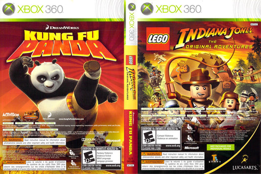 COMBO: LEGO INDIANA JONES / KUNG FU PANDA