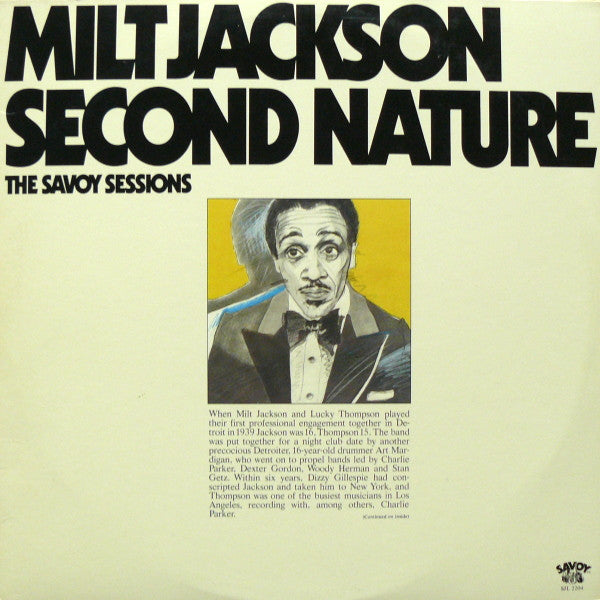 MILT JACKSON - Second Nature (The Savoy Sessions)