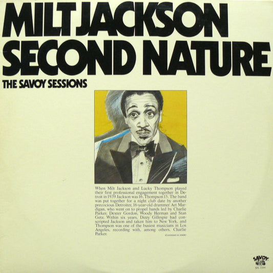MILT JACKSON - Second Nature (The Savoy Sessions)
